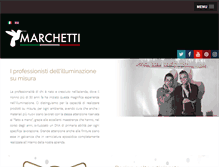 Tablet Screenshot of marchettiilluminazione.com